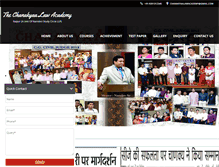 Tablet Screenshot of chanakyaalawacademy.com